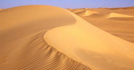 Apex photo of sandy dunes