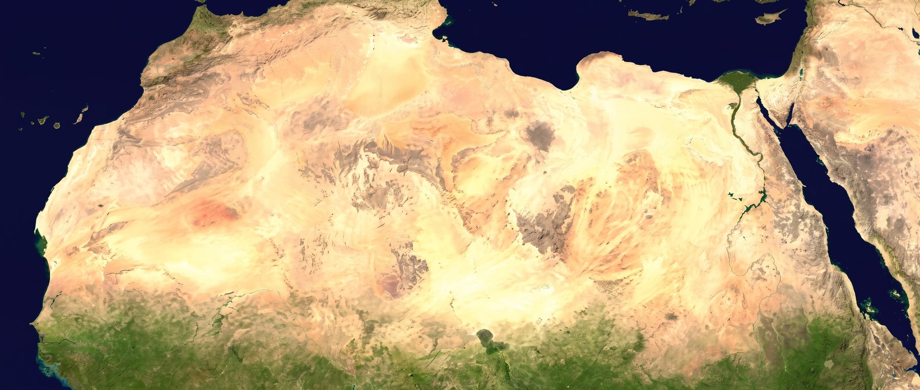 Apex slideshow satellite view of the Sahara across northern Africa