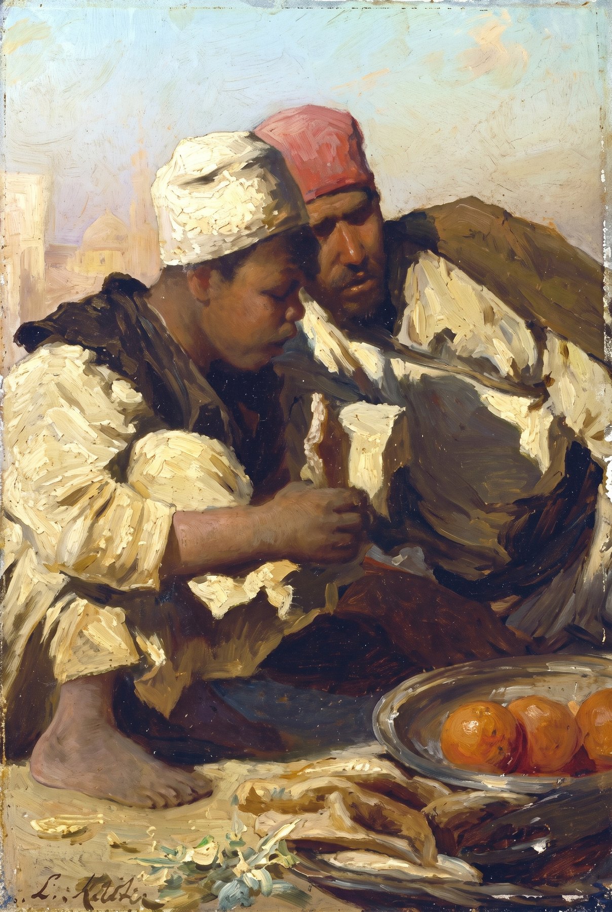 Apex slideshow painting of two people