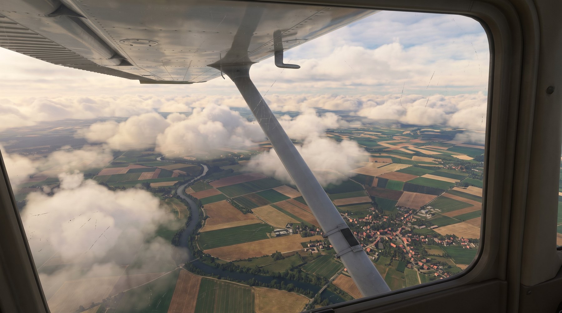 A landscape seen from above